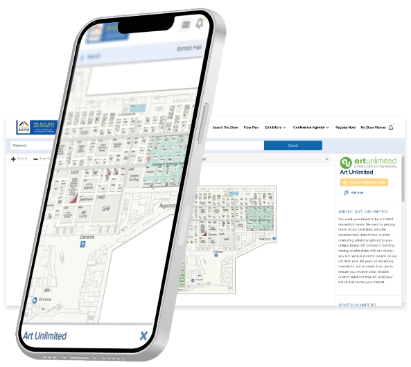 floor plan of IRE on a cell phone