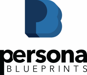 Persona Blueprints logo in blue