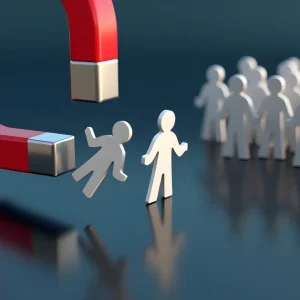 Red magnet attracting talent